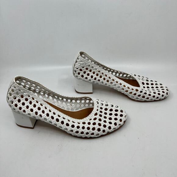 Spanish Woven Leather Block Heels - Picture 2 of 8